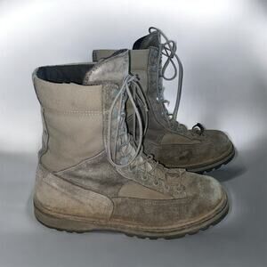 Danner Vibram Men 9 Leather Military Combat Boots Leather Green Outdoor Gorpcore